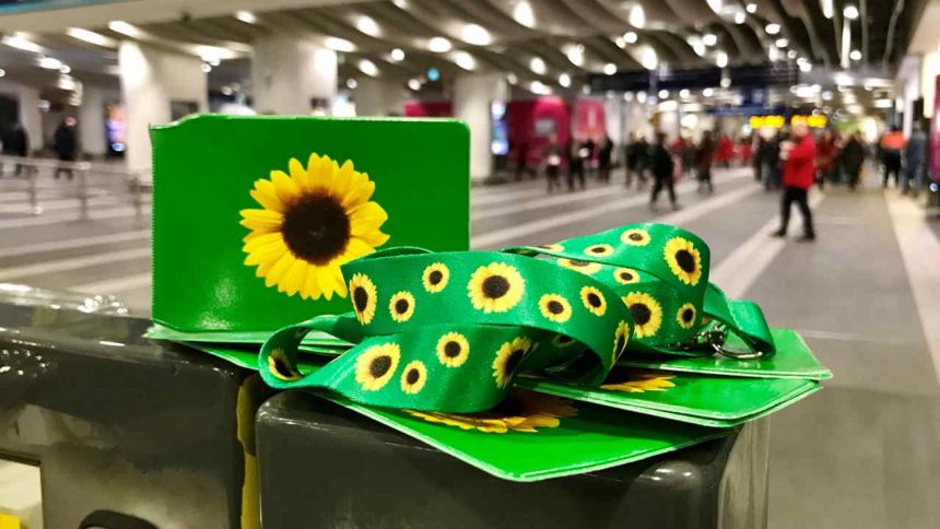 Sunflowers lanyards for passnegers with hidden disabilities