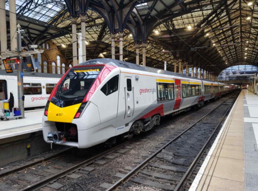 New greater anglia train at London