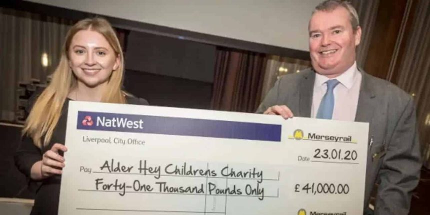 merseyrail raises money for charity