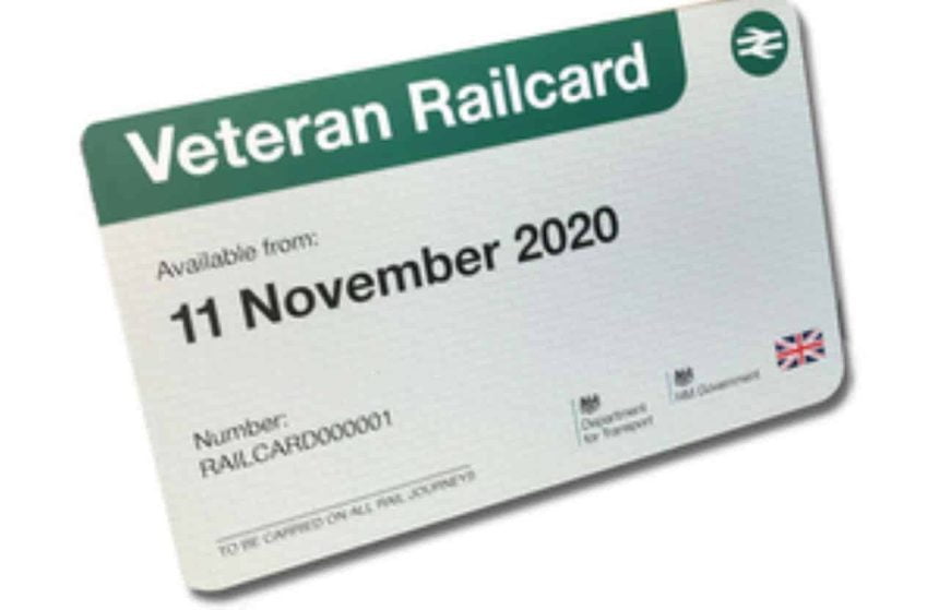 Military veterans railcard