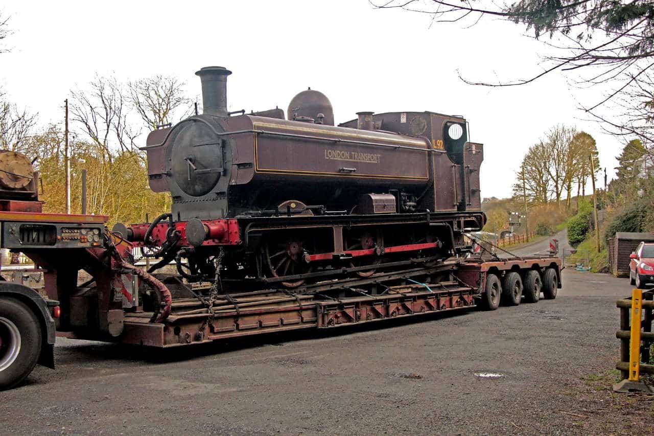 L92 arrives at the Gwili Steam Railway