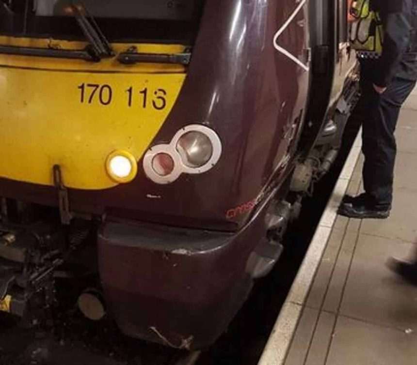 police appeal after train hits ballast in nottinghamshire