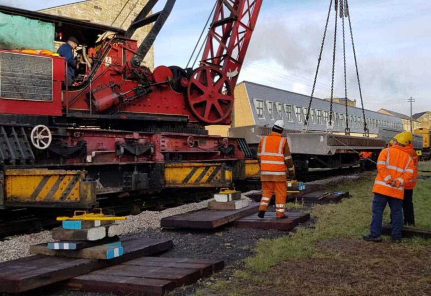 Ingrow West bridge replacement arrives AT KEIGHLEY AND WORTH VALLEY RAILWAY