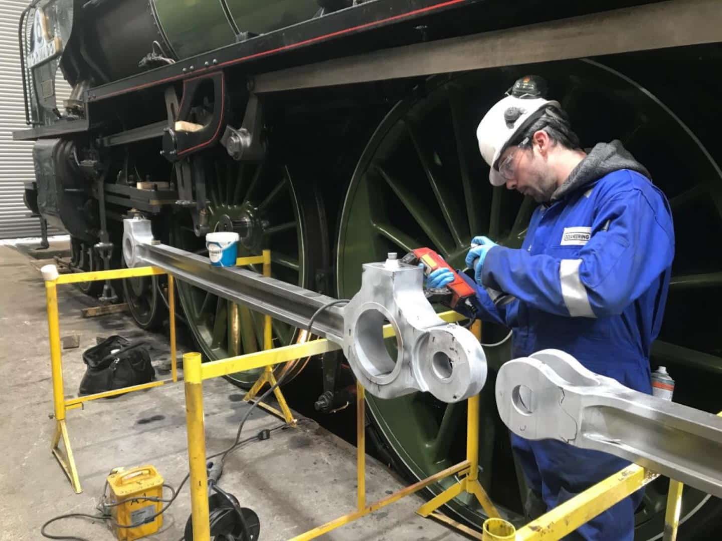 MPI tests on Motion parts // Credit The A1 Steam Locomotive Trust
