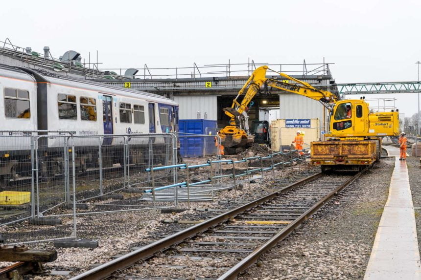 Newton Heath train depot in Manchester upgrade work nearing completion