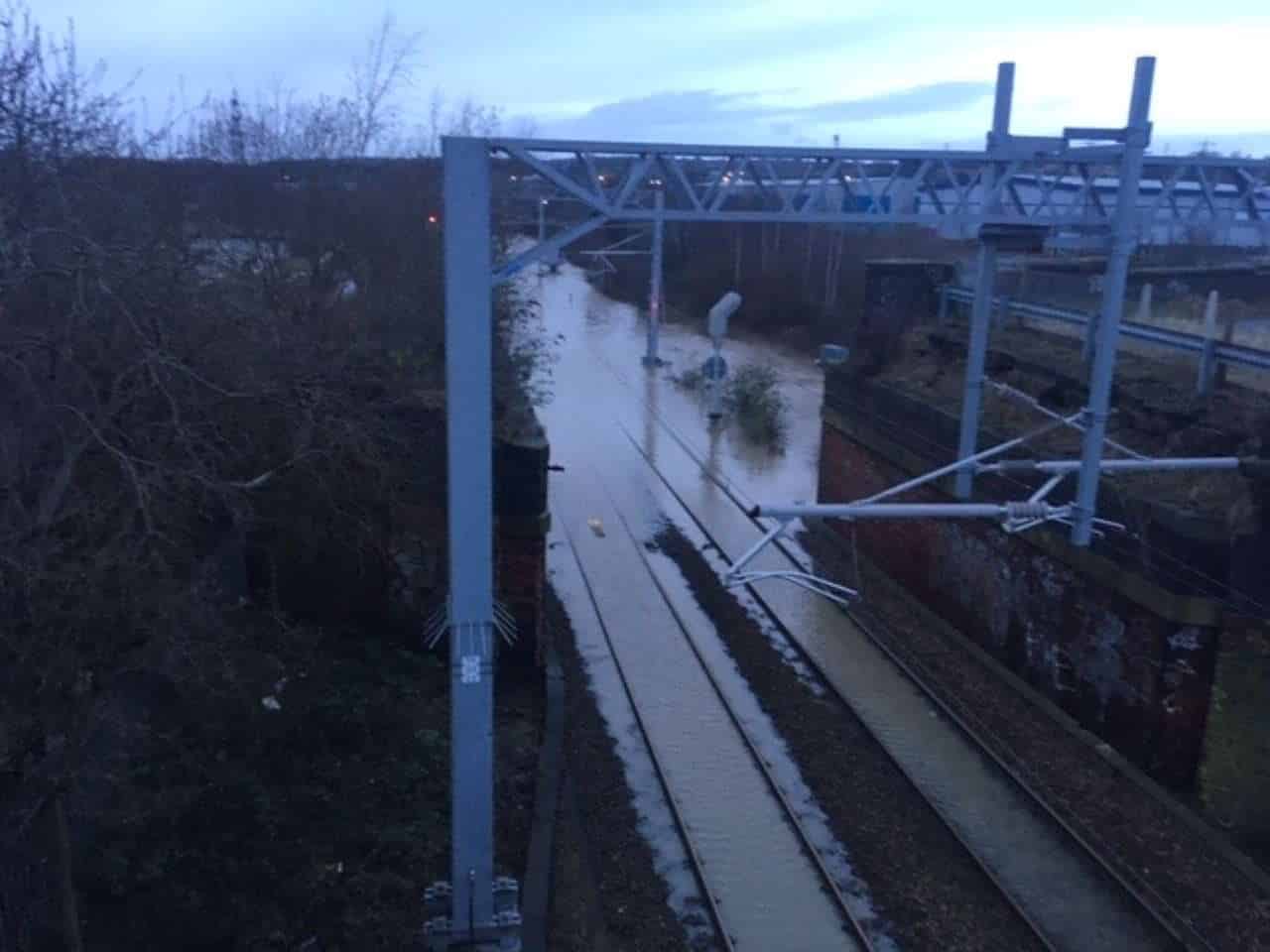 Rail passengers in South Yorkshire urged to check before travelling tomorrow as severe flooding closes railway line in Rotherham