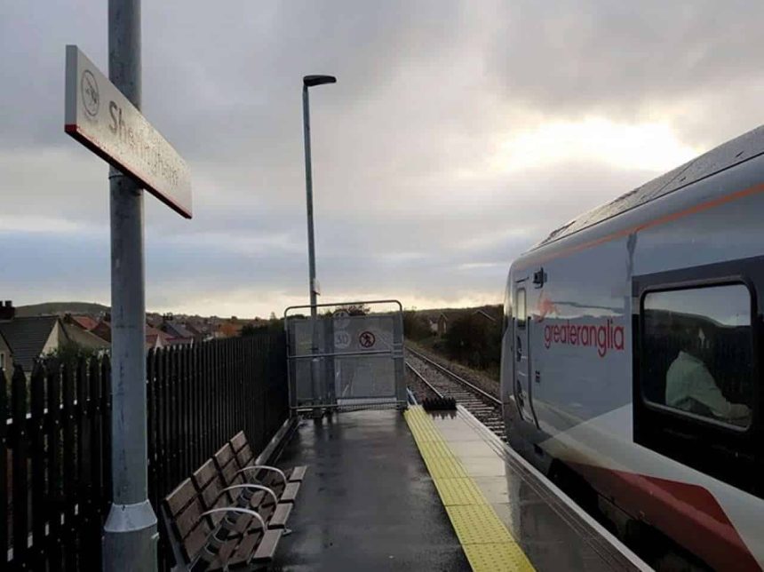 Greater Anglia Train at Sheringham on the bittern line