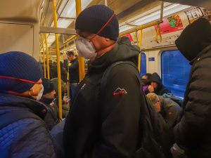 London Underground packed tube