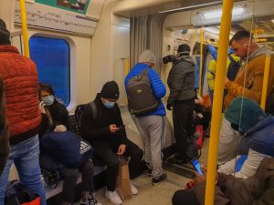 London Underground packed tube
