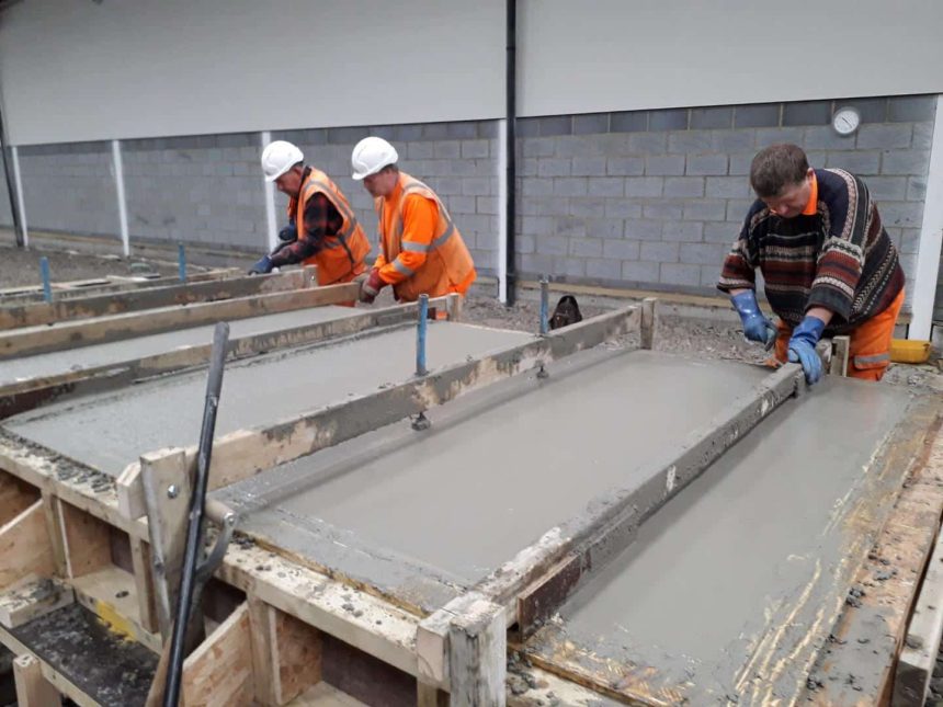 Smoothing the Concrete // Credit Clive Whitcroft