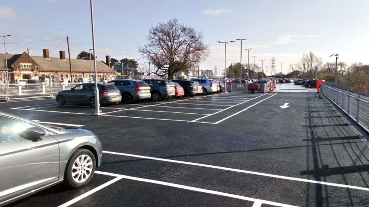 over 220 car parking spaces at manningtree rail station