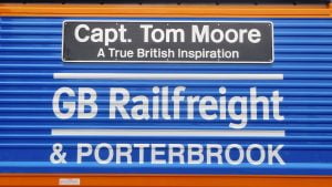 Captain Tom Moore nameplate
