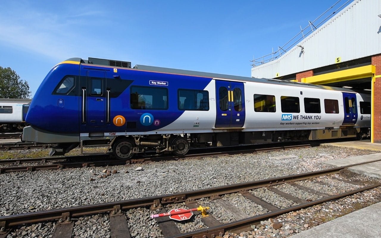 New NHS vinyl for Northern train through Coronavirus