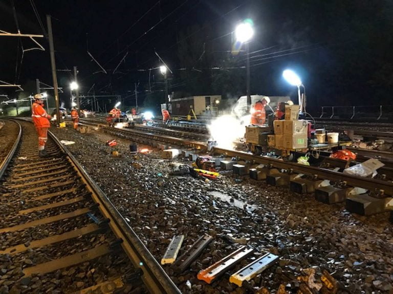 Rail upgrades completed despite pandemic over Easter weekend