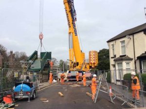 Mossley Hill footbridge renewal