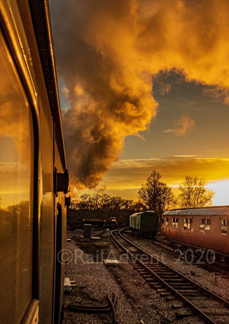 Sunset at Horsted Keynes - Bluebell Railway