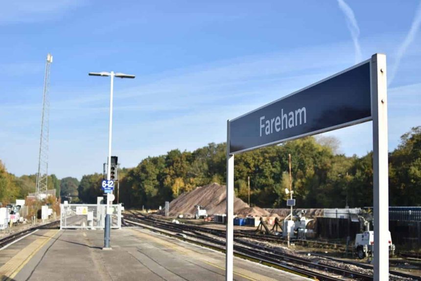 Fareham station, eastleigh line closure