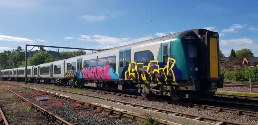 Warning after spate of train graffiti incidents