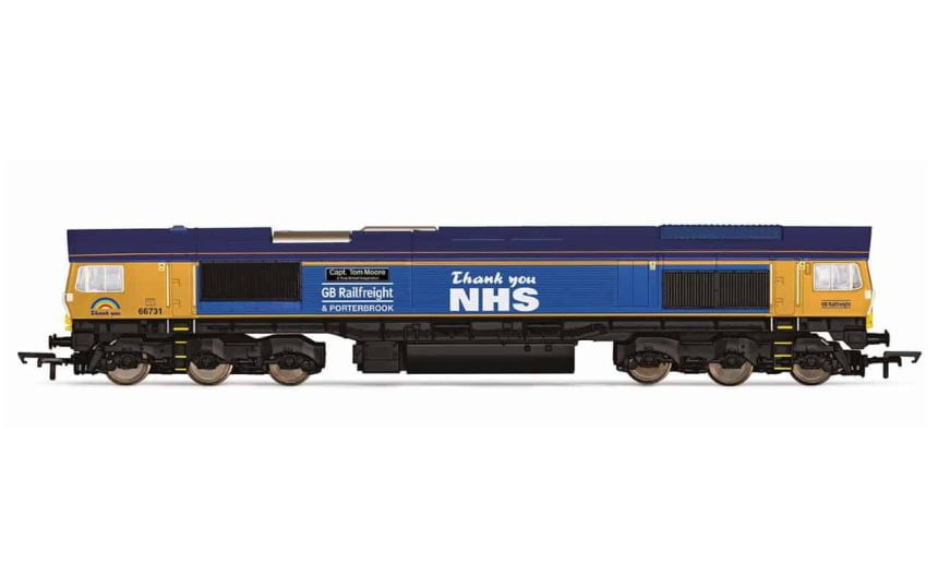 GBRf launch model locomotive after Captain Tom Moore