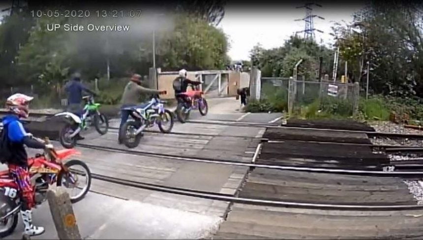 video bikes on the line kent level crossing
