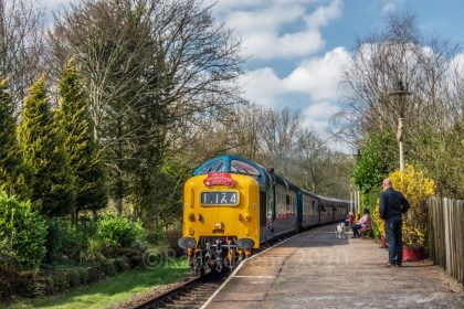 55009 Alycidon passes through Summerseat - East Lancashire Railway