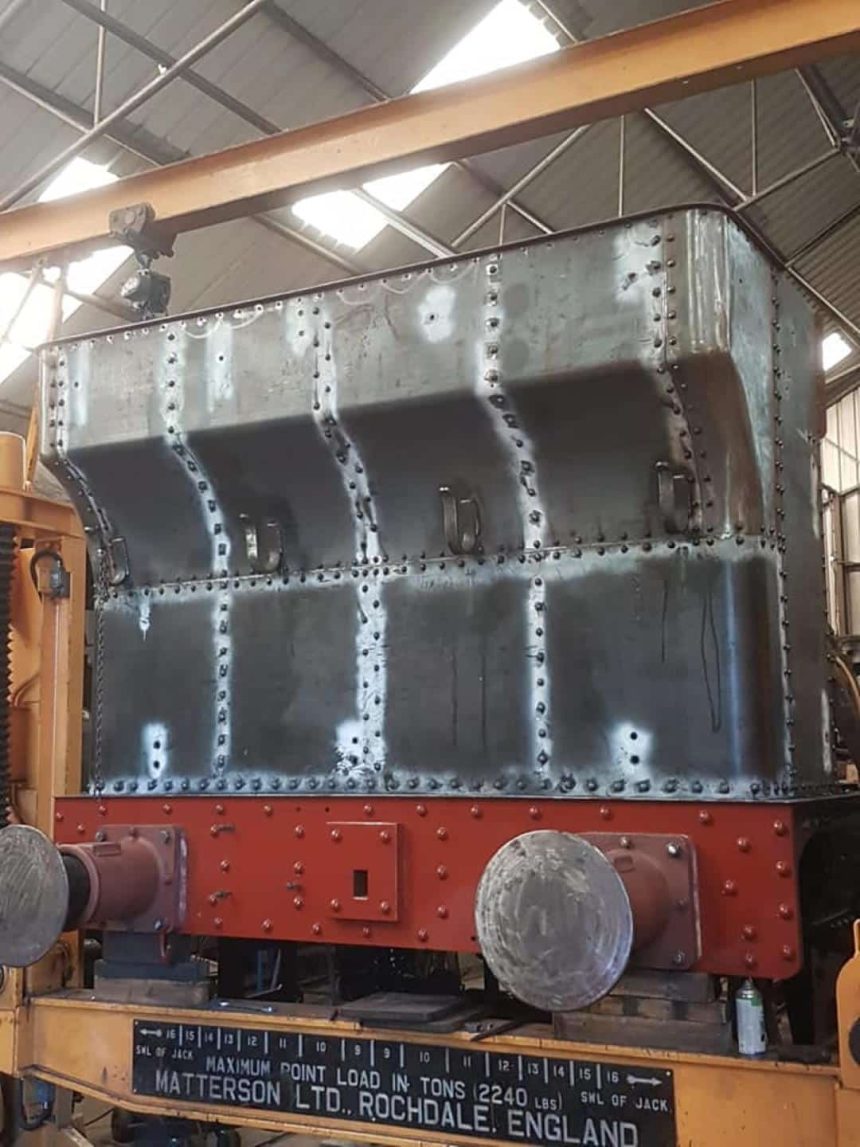Great Western Steam Locomotive 1466 Rebuilt Bunker // Credit GWS