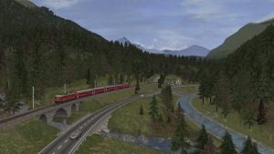 Engadin Line released for train simulator