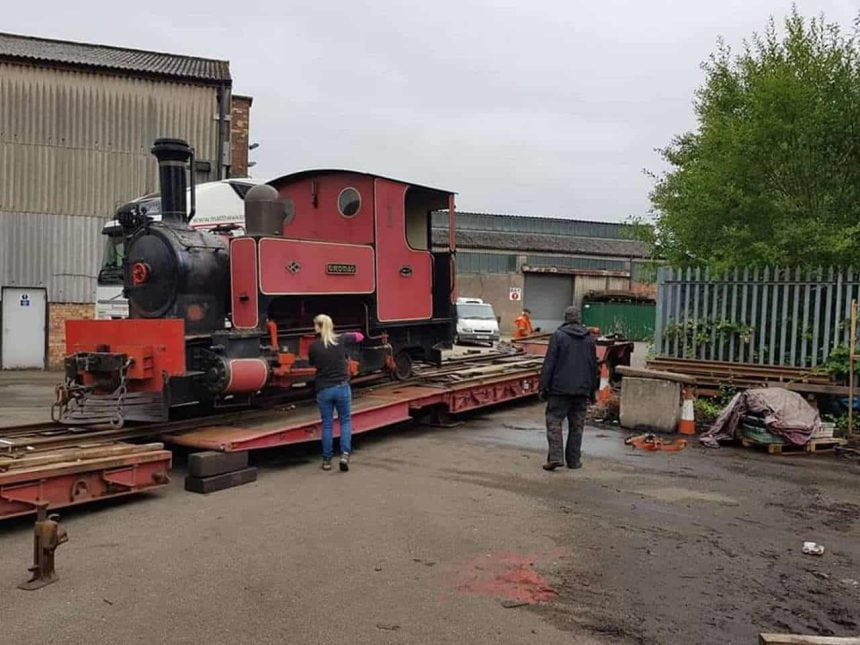 Dromad arrives at the Cavan and Leitrim Railway
