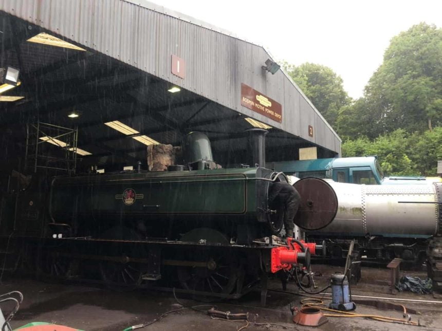 Refitting Smokebox Components before Steam Tests // Credit Leaky Finders Ltd