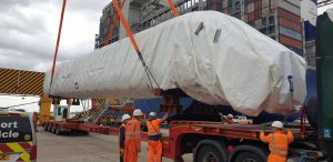 Avanti West Coast Class 805 bodyshells arrive in the UK