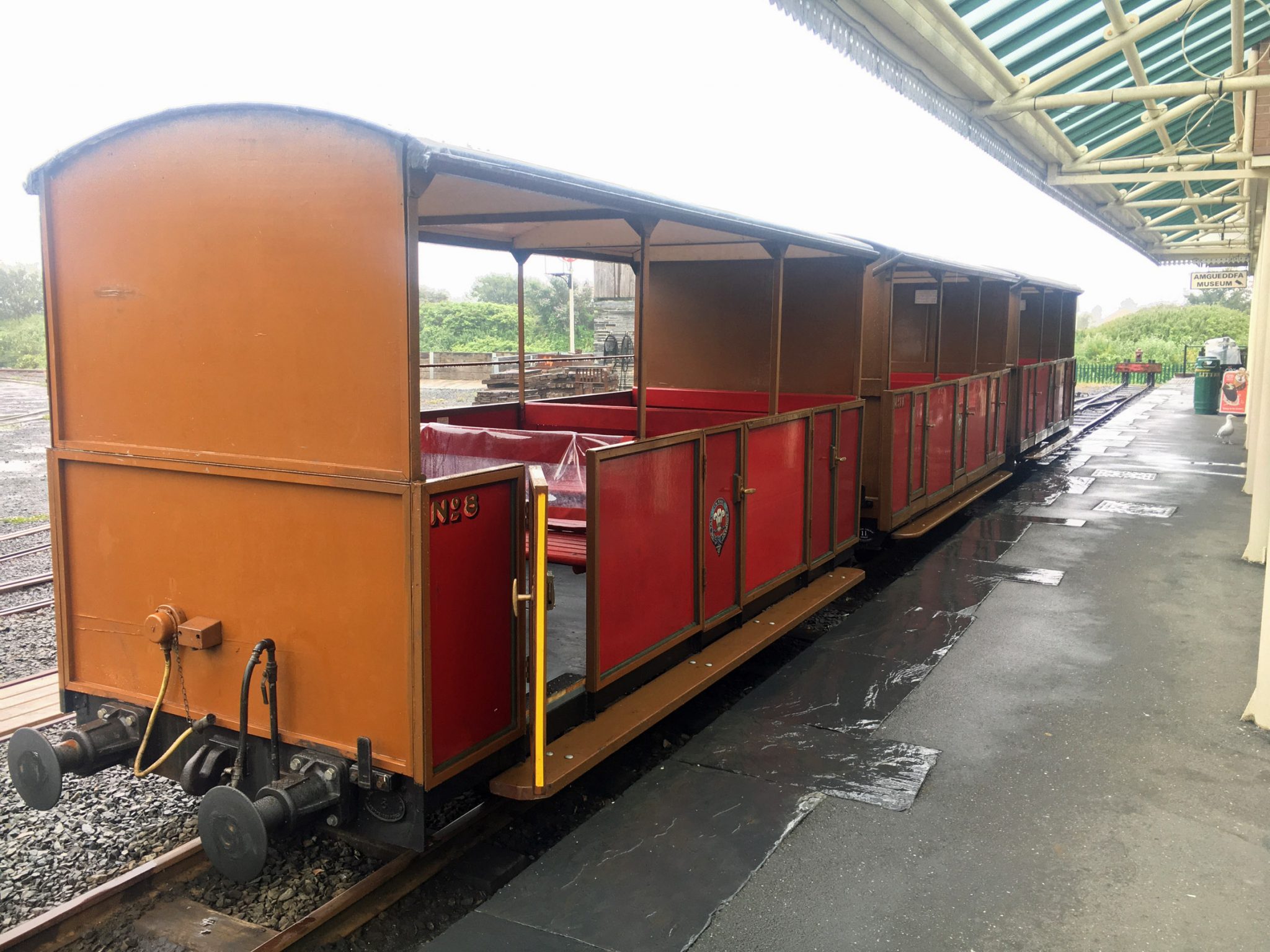 Open carriages used as cafe reopens at the Talyllyn Railway