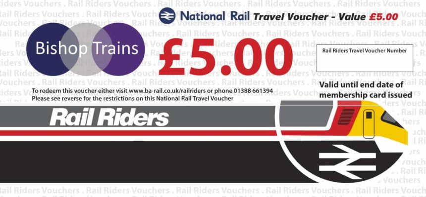 Rail Riders travel voucher