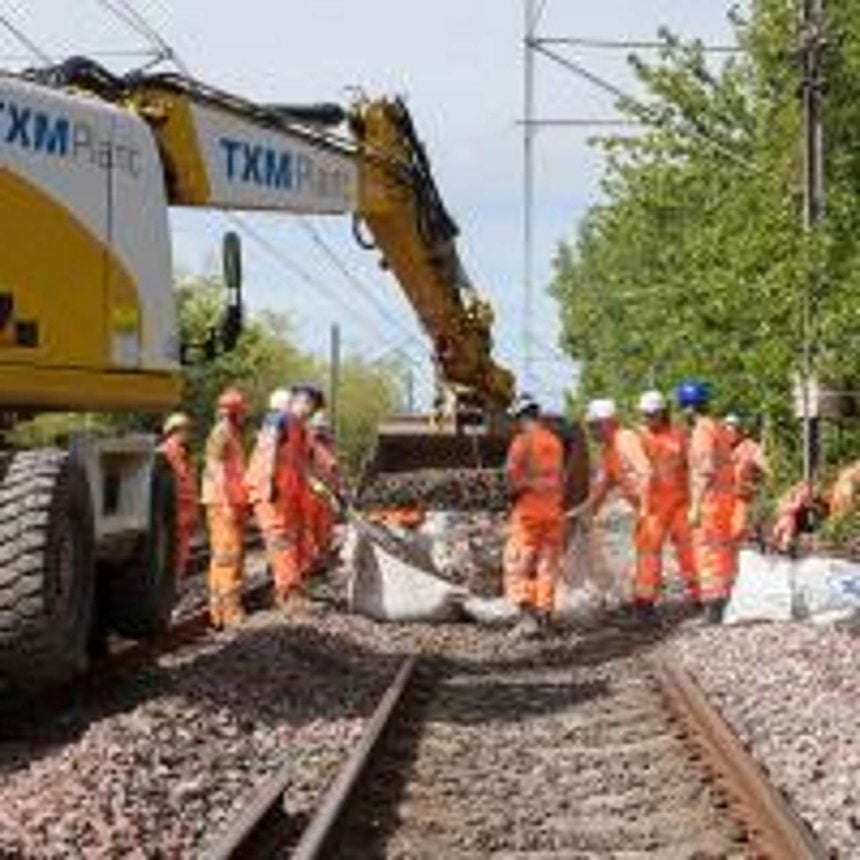 Track replacement on the Tyne and Wear Metro