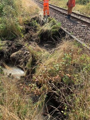Landslip causes £100,000 repairs on the Bo'ness and Kinneil Railway