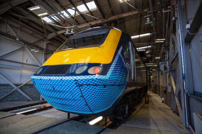 ScotRail applies face covering decals to HST power cars