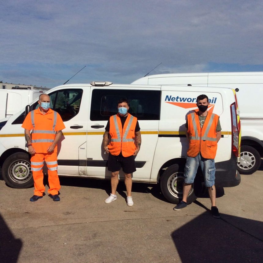 Network Rail volunteers deliver final PPE from distribution centre prior to closure