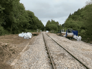 Heart of Wales line after flood damage repairs