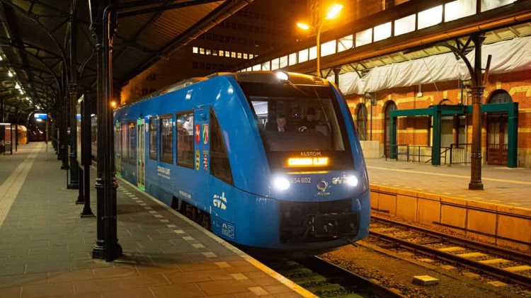 Alstom's hydrogen train in the Netherlands