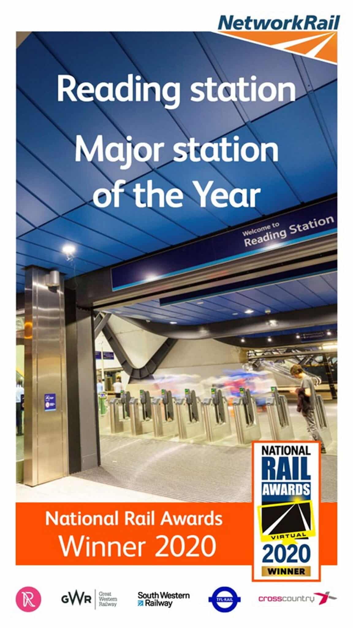 National Rail Awards: Reading wins Best Major Station Award