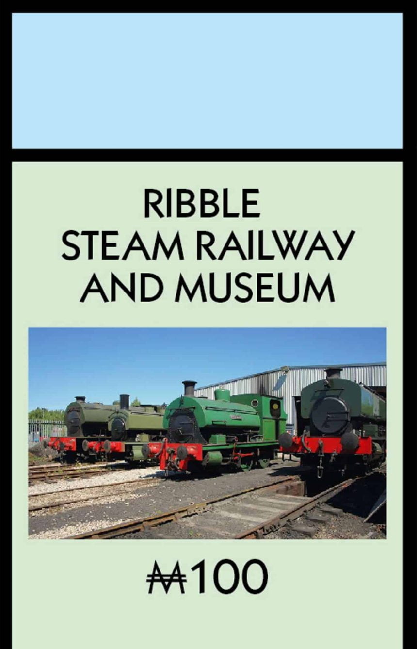 Ribble steam Railway MONOPOLY Preston