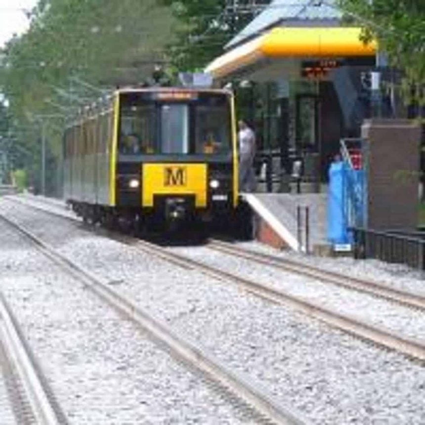 Tyne and Wear Metro train at Meadowell