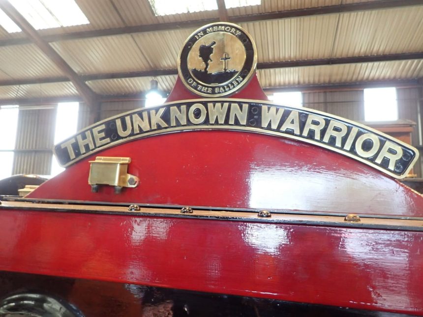 5551 The Unknown Warrior's nameplate