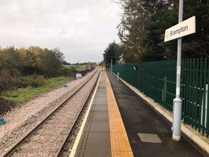 Brampton East Suffolk Line track 5