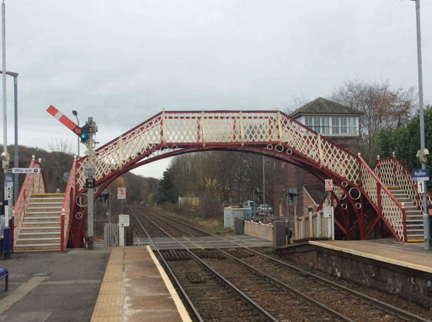 Grade II listed footbridge at Prudhoe station reopens after £500,000 refurbishment