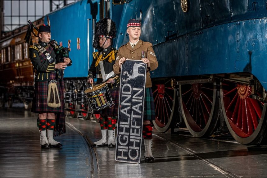 LNER HST nameplate Highland Chieftain