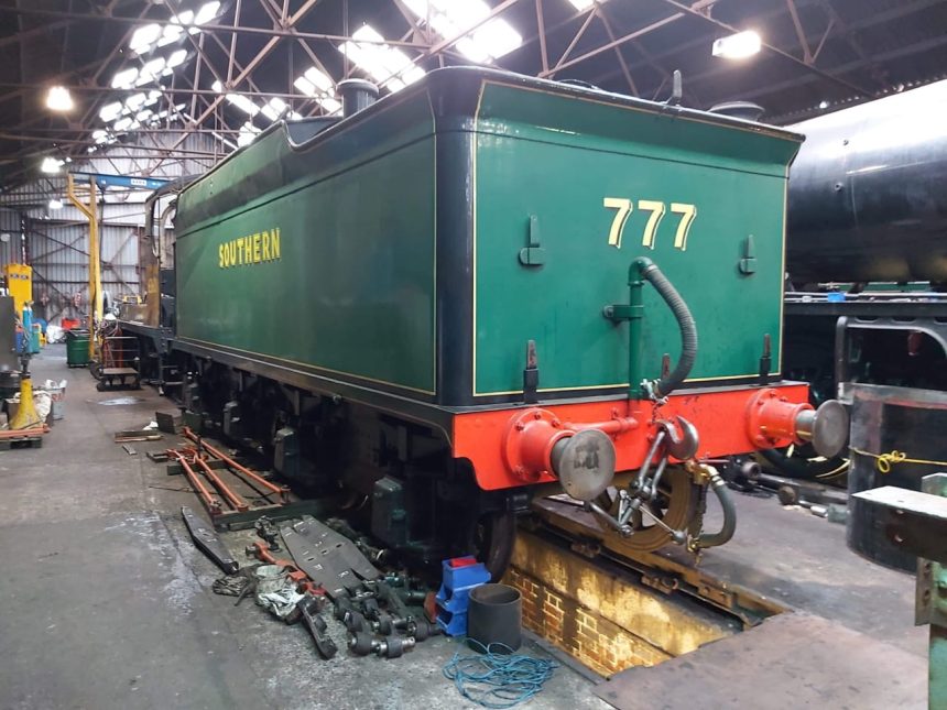 777 Sir Lamiel's tender under going overhaul