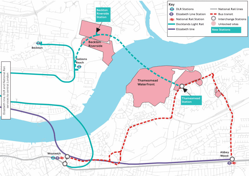 Proposed extension to the Docklands Light Railway