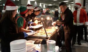 Network Rail's Birmingham New Street Christmas Eve Meal for the homeless