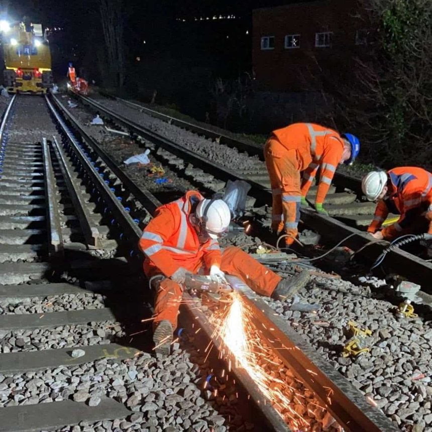 Cosham rail work