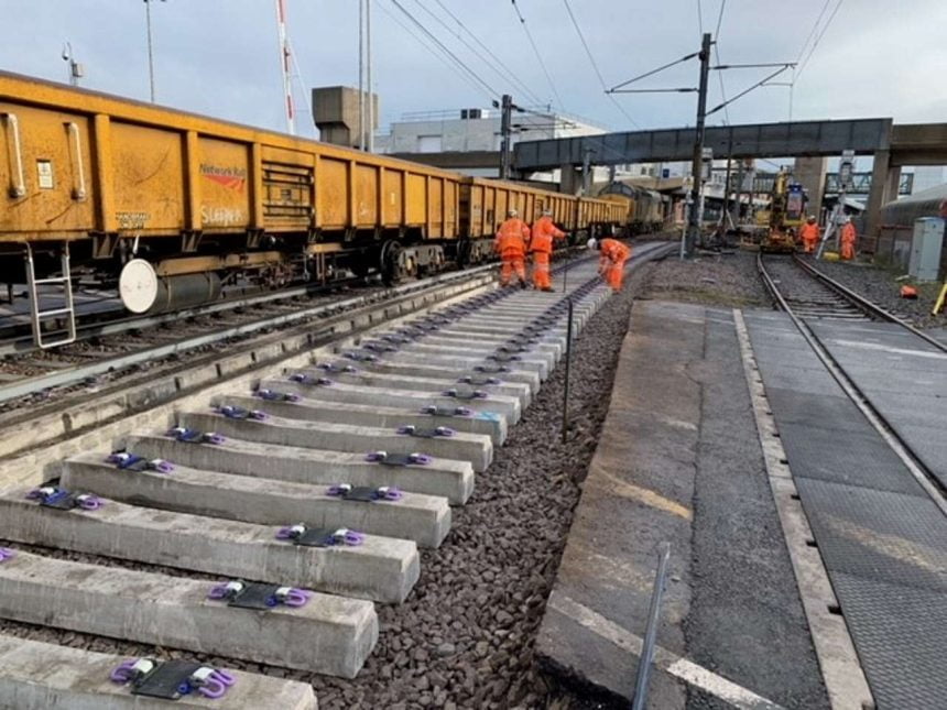 Harwich branch line track renewals